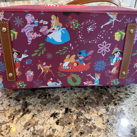 Dooney & Bourke Red Tote Bag with Whimsical Design - Picture 5 of 11